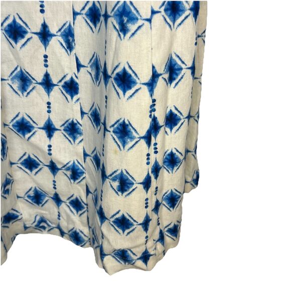 NWT CHRISTIAN LACROIX linen geometric Print Sleeveless fit flare Dress XS $498 - Picture 4 of 14